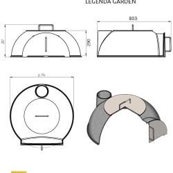 Садовая чугунная печь Legenda Garden