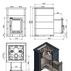 Эверест  "Steam Master 30 INOX" Пироксенит Элит, S-40