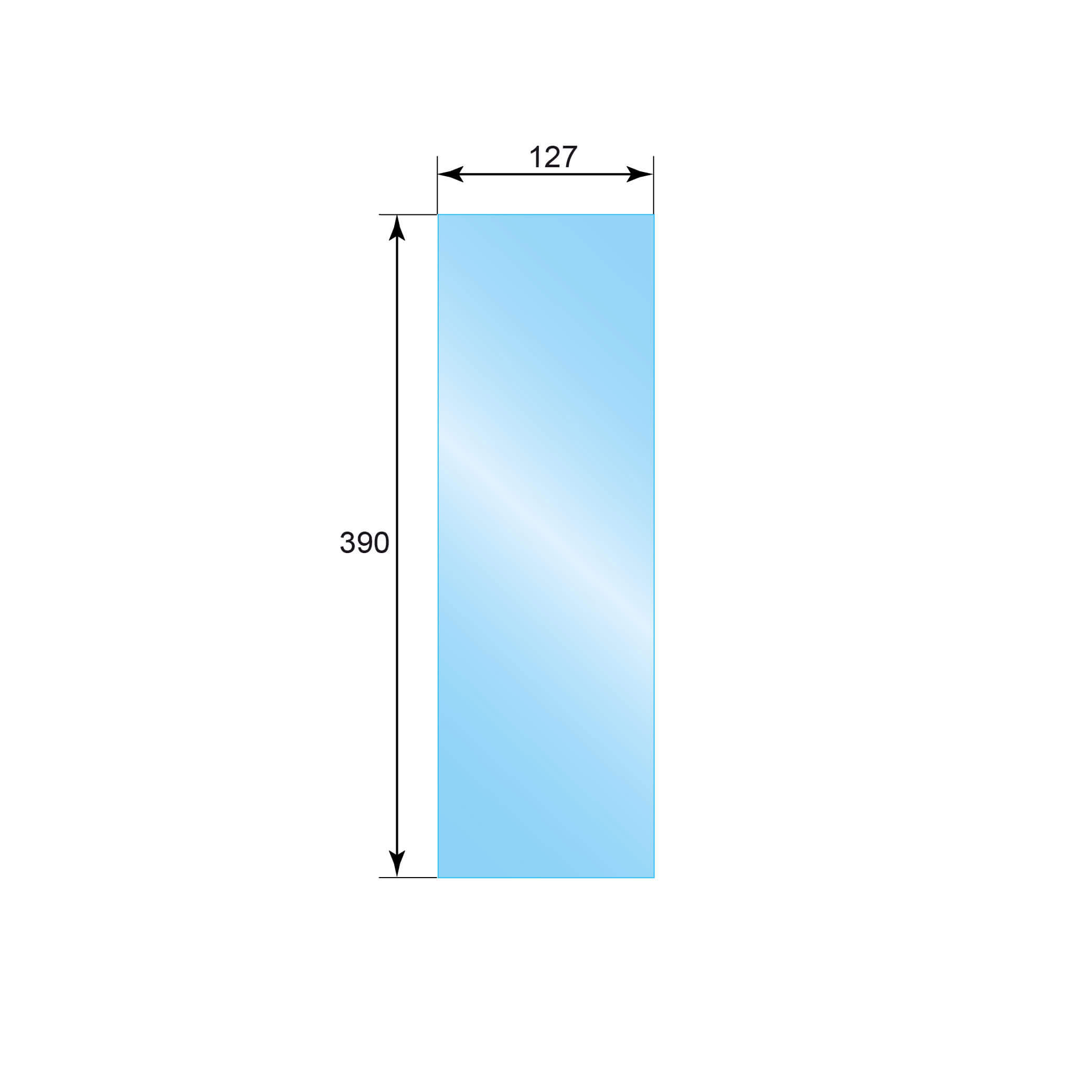 Стекло ASTON призматик (0,127х0,390)