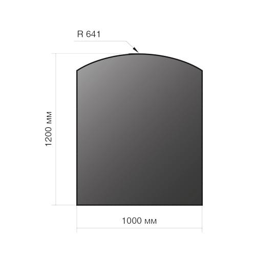 Везувий, 2мм, черный 1200*1000*2 R641