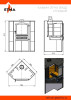 Камин ЭТНА (БКД) угловой "Антрацит" Ø 115мм