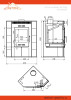 ASTON 11кВт (180 м3) угловой Ø 150мм Амфиболит